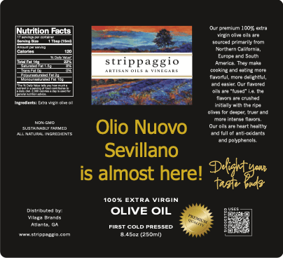 Olio Nuovo 2025 - Sevillano - Ships @10/23 - 10/24 - Strippaggio