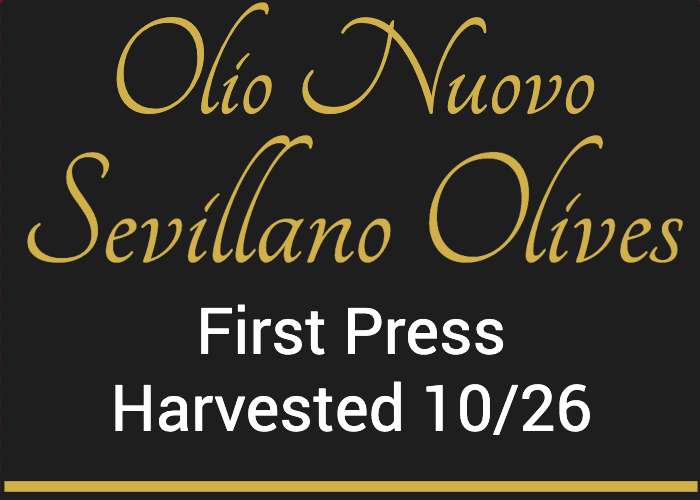 Olio Nuovo 2026 - Sevillano (Shipping Oct 27) - Strippaggio
